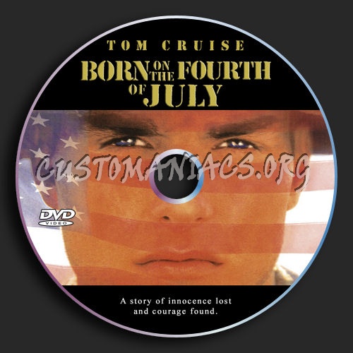 Born On The Fourth Of July dvd label