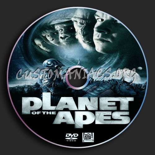 Planet of the Apes (2001) dvd label