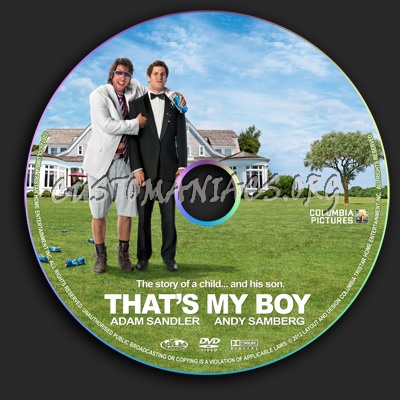 That's My Boy dvd label