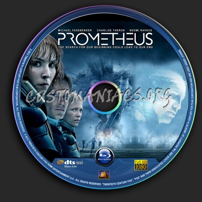 Prometheus blu-ray label