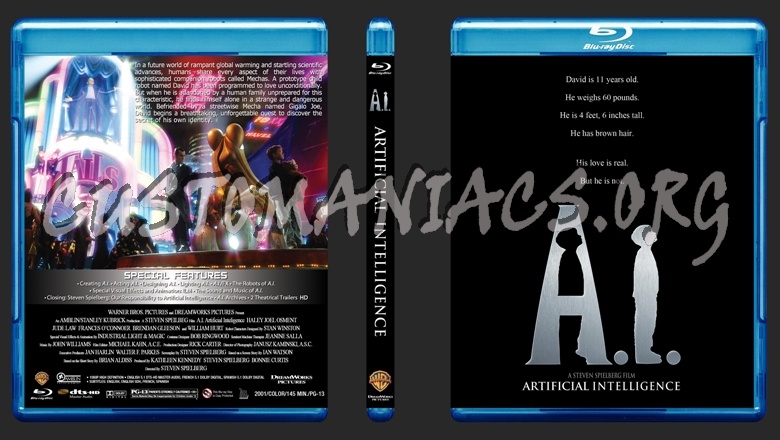 A.I. Artificial Intelligence blu-ray cover