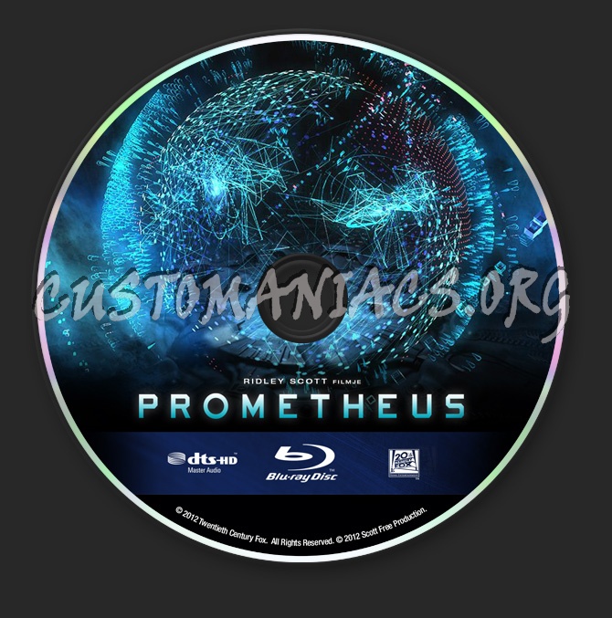 Prometheus blu-ray label