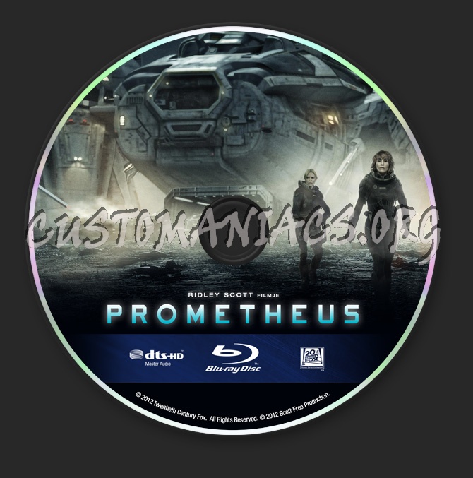 Prometheus blu-ray label