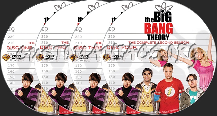 The Big Bang Theory : The Complete Second Season (2008) dvd label