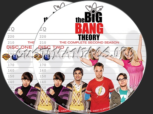 The Big Bang Theory : The Complete Second Season (2008) blu-ray label