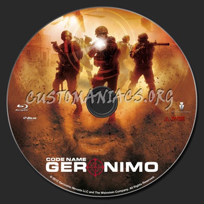 Code Name Geronimo blu-ray label