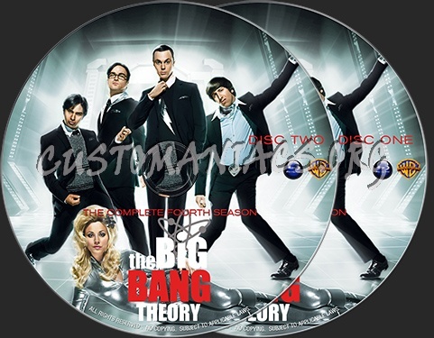 The Big Bang Theory : The Complete Fourth Season (2010) blu-ray label