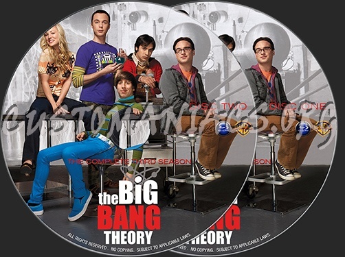 The Big Bang Theory : The Complete Third Season (2009) blu-ray label