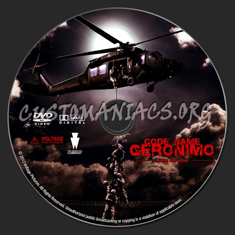 Code name: Geronimo dvd label