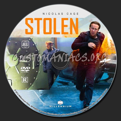 Stolen dvd label