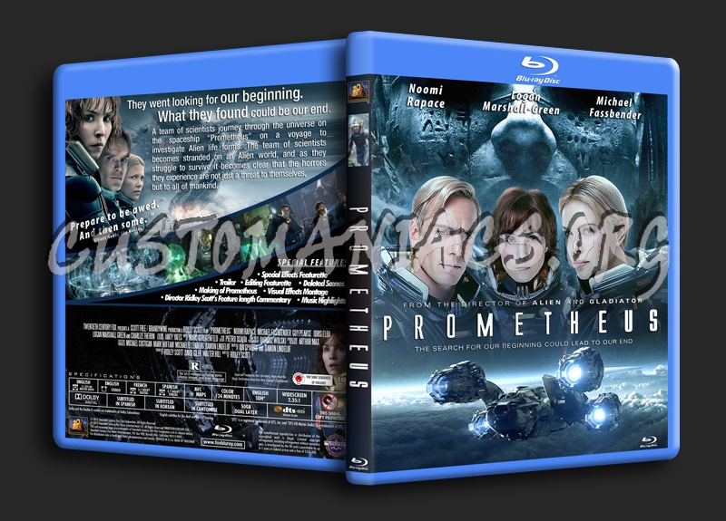 Prometheus blu-ray cover