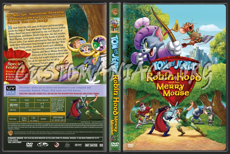 Tom and Jerry Robin Hood and His Merry Mouse dvd cover