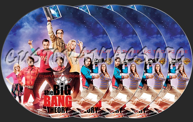 The Big Bang Theory : The Complete Fifth Season (2011) dvd label