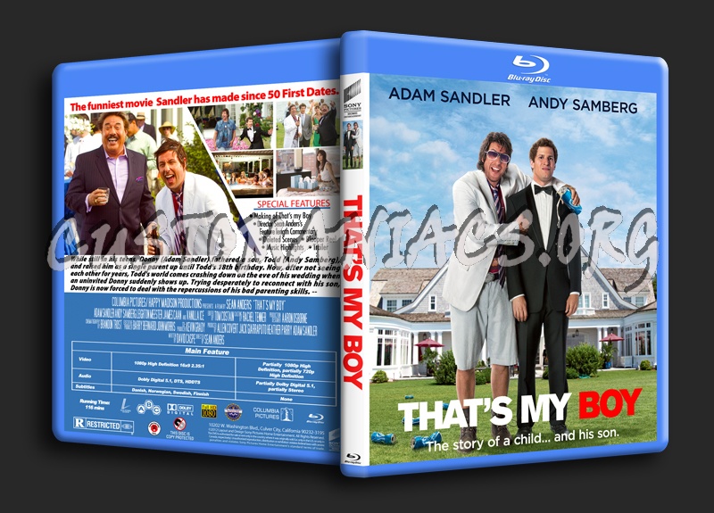 That's My Boy blu-ray cover