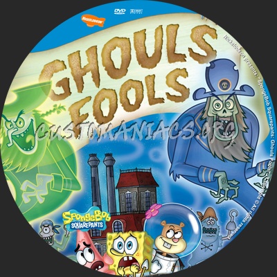 Spongebob Squarepants Ghouls Fools dvd label