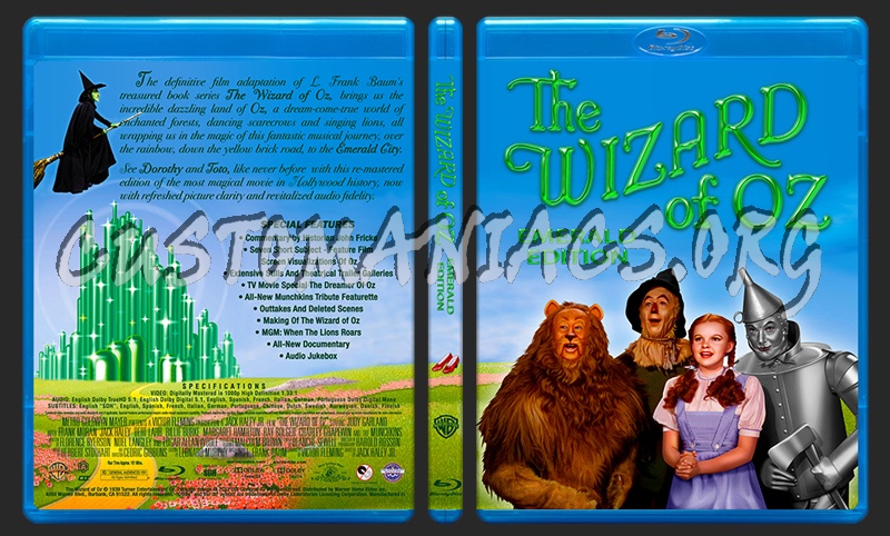 The Wizard of Oz blu-ray cover