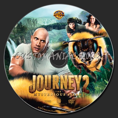 Journey 2 The Mysterious Island dvd label