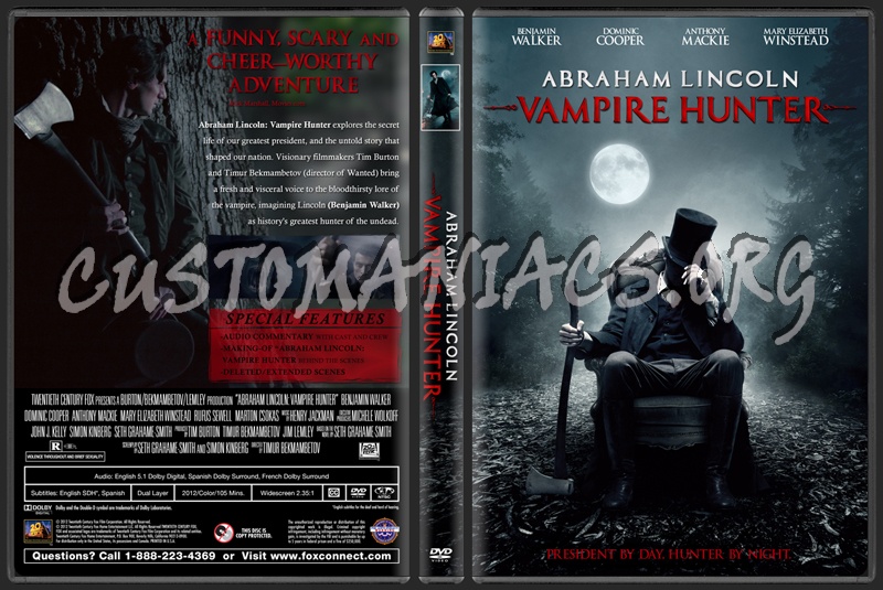 Abraham Lincoln: Vampire Hunter dvd cover