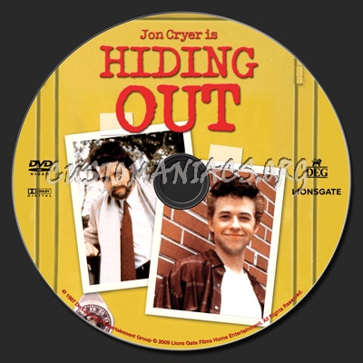 Hiding Out dvd label