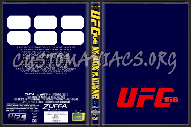 UFC Template dvd label