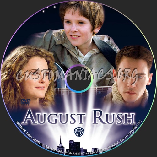 August Rush dvd label