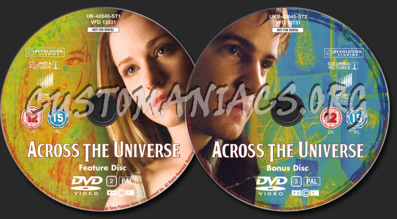 Across the Universe dvd label