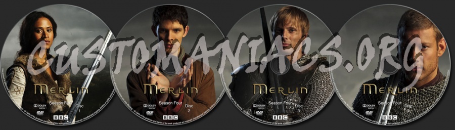 Merlin - Season 4 dvd label