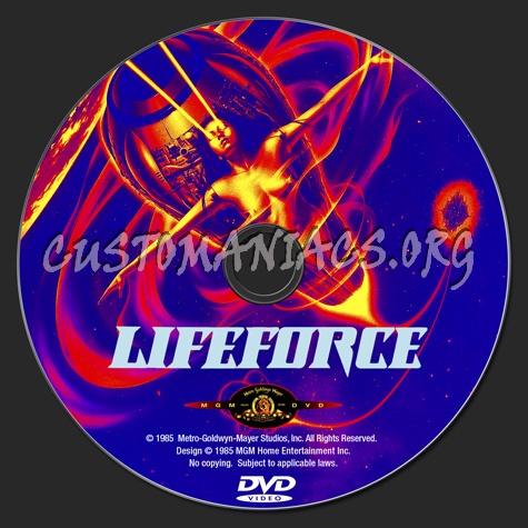 Lifeforce dvd label