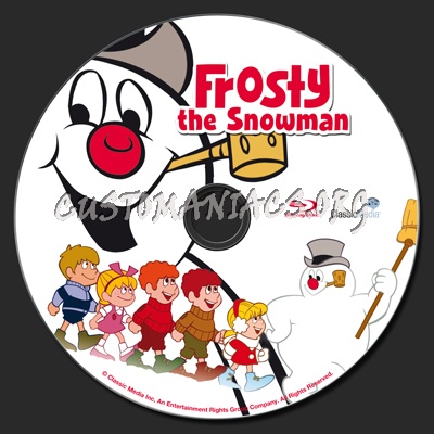 Frosty The Snowman blu-ray label