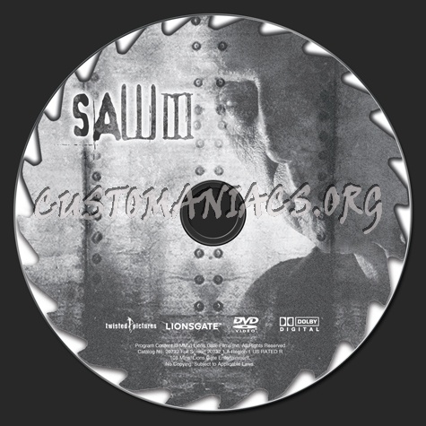 Saw III dvd label