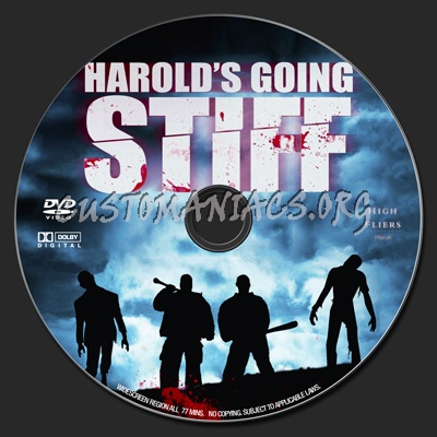 Harold's Going Stiff dvd label