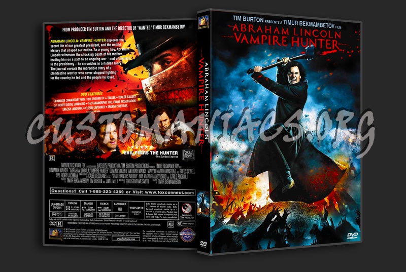 Abraham Lincoln: Vampire Hunter dvd cover