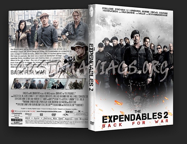 The Expendables 2 dvd cover