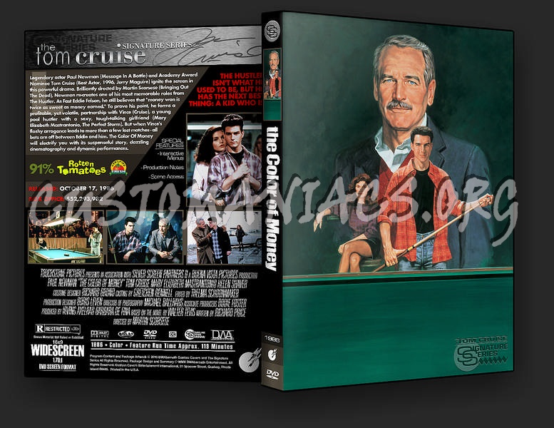 The Color of Money dvd cover