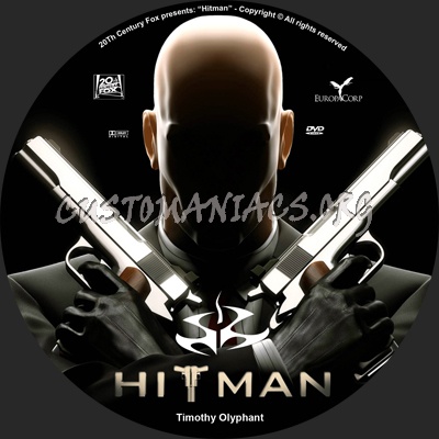 Hitman dvd label