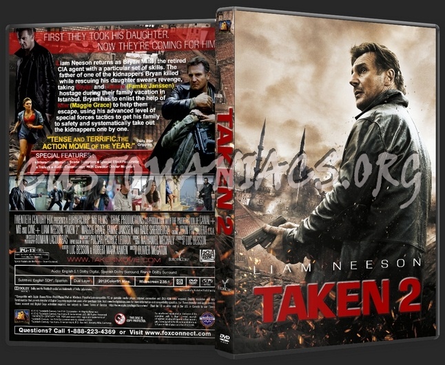 Taken 2 dvd cover