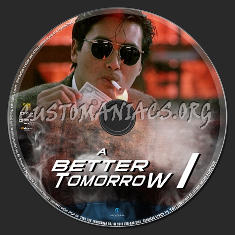 A Better Tomorrow 1 blu-ray label