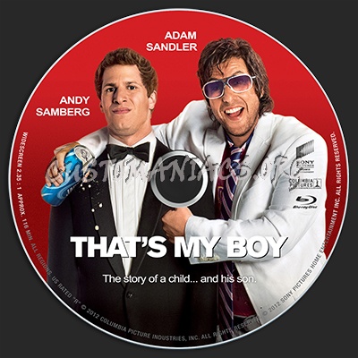 That's My Boy blu-ray label