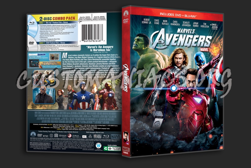 The Avengers dvd cover