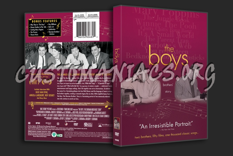 The Boys: The Sherman Brothers' Story dvd cover