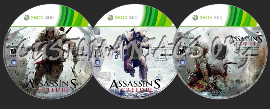 Assassins Creed III dvd label