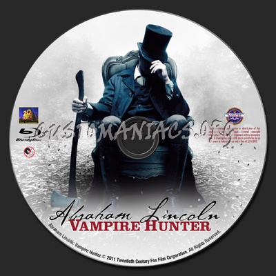 Abraham Lincoln Vampire Hunter blu-ray label