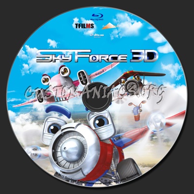 Sky Force 3D blu-ray label