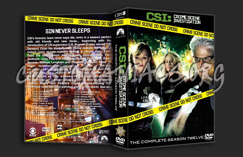 CSI: Las Vegas - Season 12 dvd cover