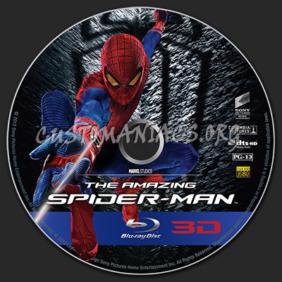 The Amazing Spider-Man ( 3D ) blu-ray label