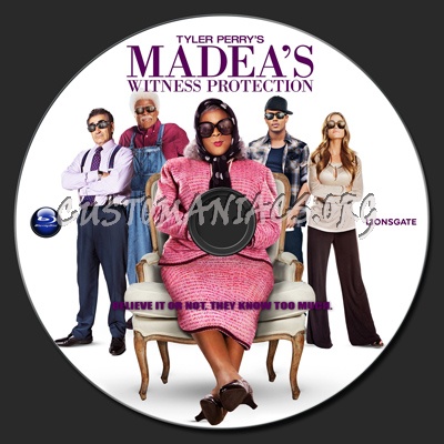 Tyler Perry's Madea's Witness Protection (2012) blu-ray label