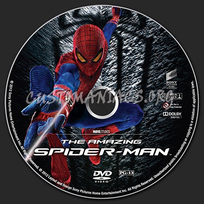 The Amazing Spider-Man dvd label