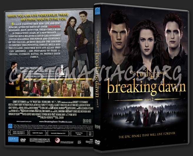 The Twilight Saga: Breaking Dawn - Part 2 dvd cover