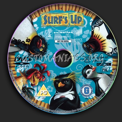 Surf's Up dvd label