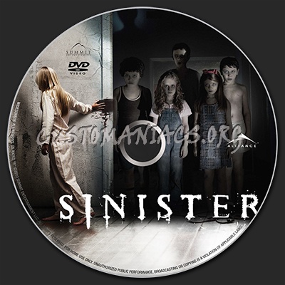 Sinister dvd label